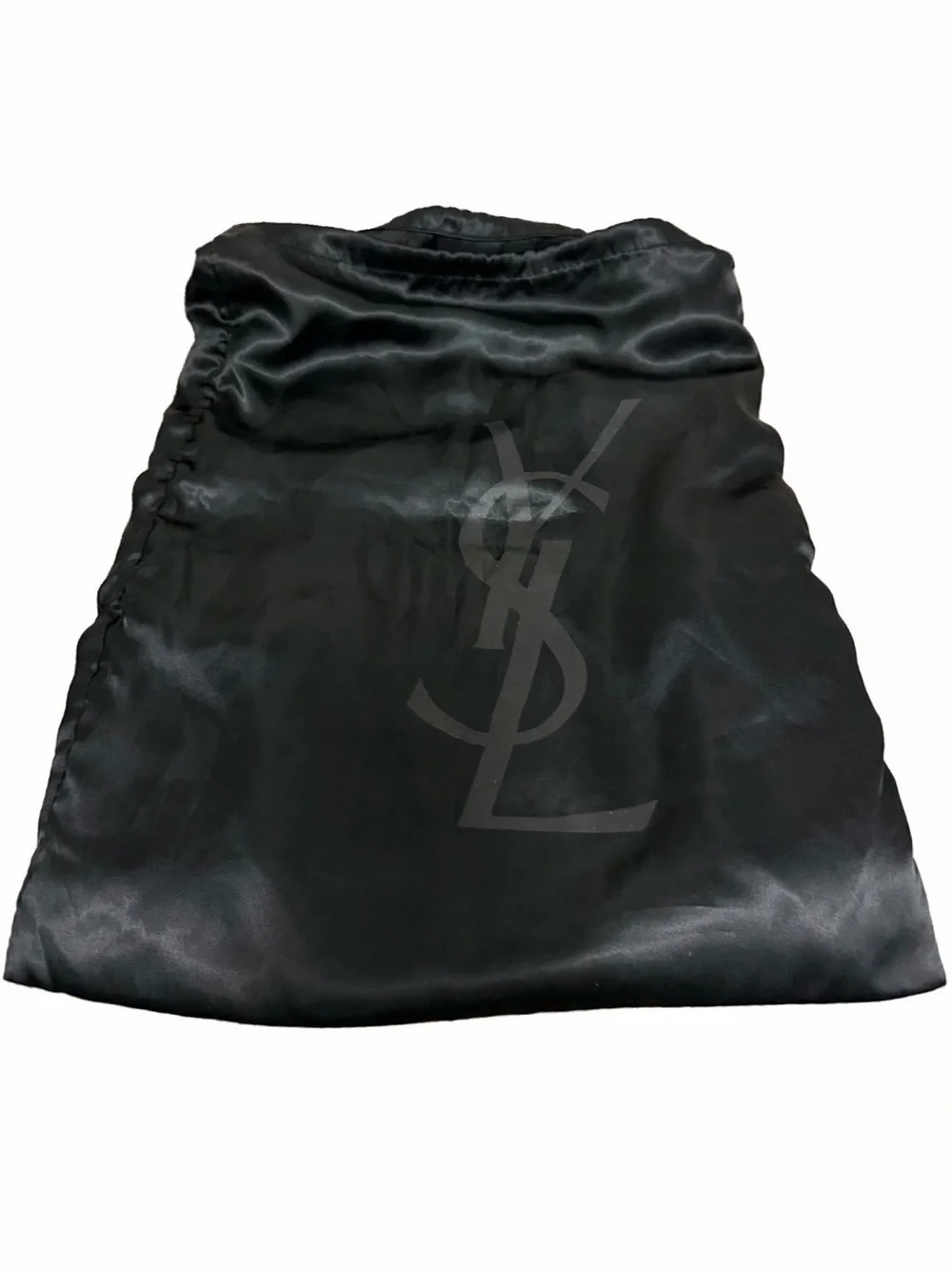 Yves Saint Laurent Ycon Black Leather Messenger Crossbody